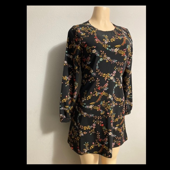 Loft Women Career Formal Long Sleeve Floral Dress - Picture 4 of 9